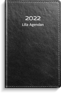 Kalender 2022 Lilla Agendan konstläder svart