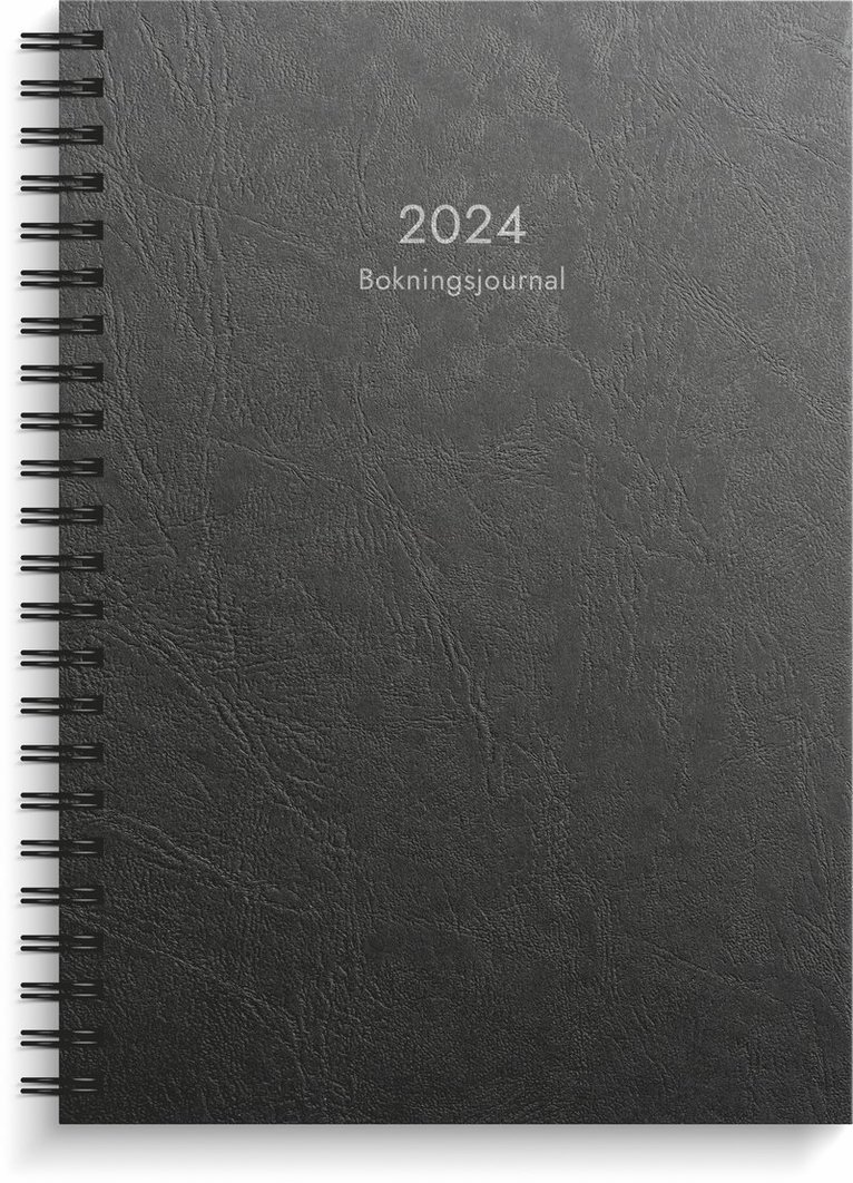 Kalender 2024 Bokningsjournalen svart kartong 1
