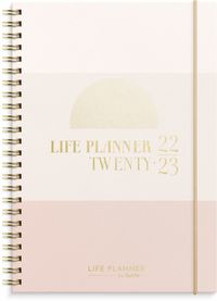 Kalender 2022-2023 Life Planner Pink Horisontell