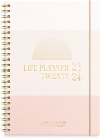 Kalender 2023-2024 Life Planner Pink Horisontell