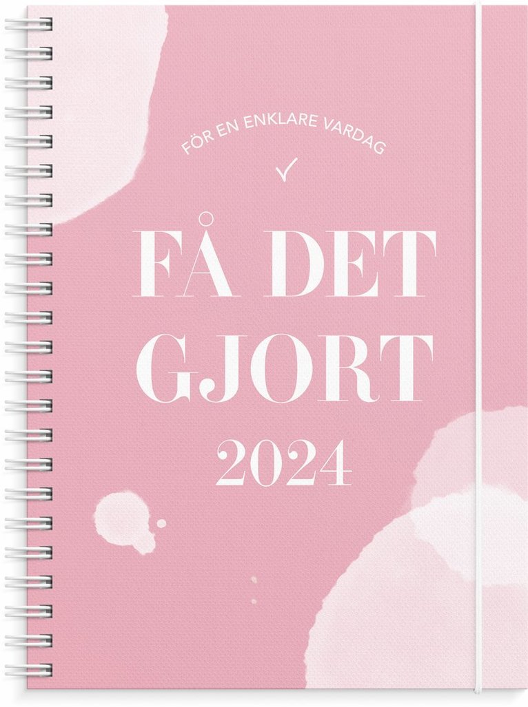Kalender 2024 Få det gjort rosa 1