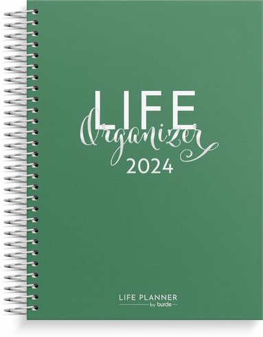 Kalender 2024 Life Organizer grön 1