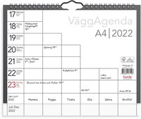 Väggkalender 2022 Väggagenda A4