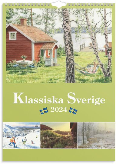 Väggkalender 2024 Klassiska Sverige 1