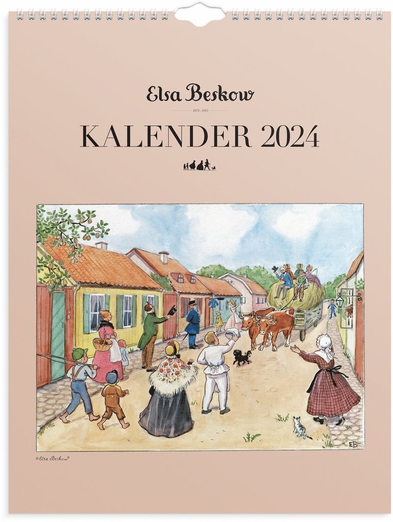 Väggkalender 2024 Elsa Beskow Väggkalender, Burde Akademibokhandeln