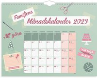 Väggkalender 2023 Familjens månadskalender