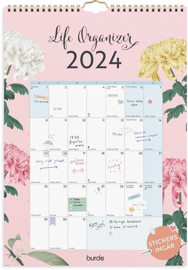 Väggkalender 2024 Life Organizer 1