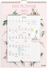Väggkalender 2023 Life Planner Pink