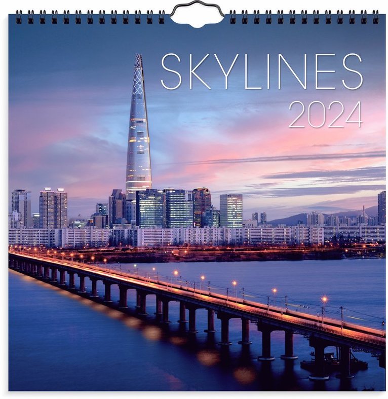 Väggkalender 2024 Skylines 1