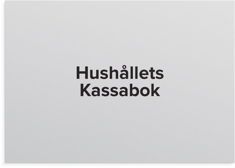 Hushållets kassabok A4L 1