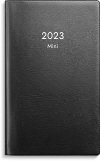 Kalender 2023 Mini plast svart