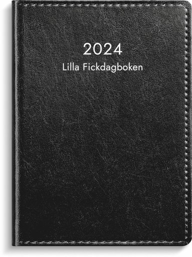 Kalender 2024 Lilla Fickdagboken svart konstläder 1