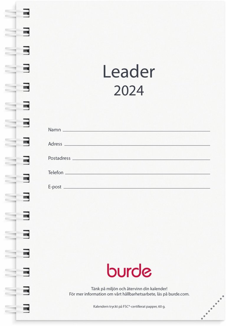 Kalender 2024 Leader refill 1