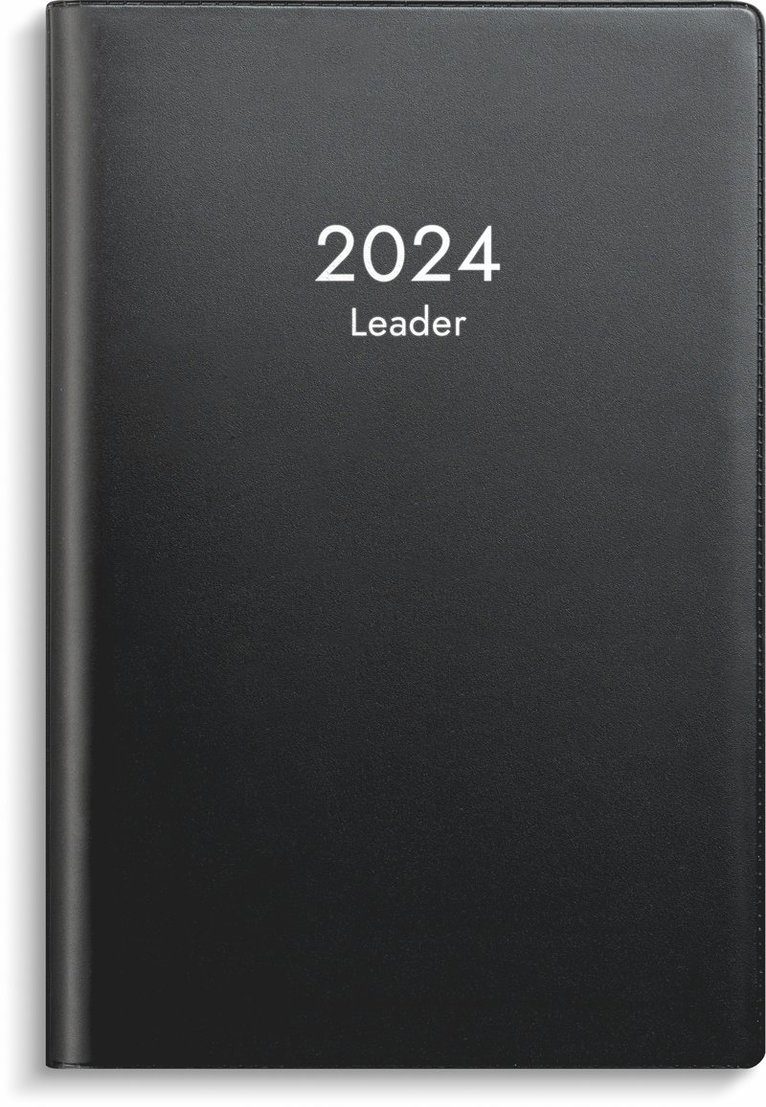Kalender 2024 Leader svart plast 1