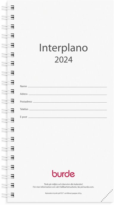 Kalender 2024 Interplano refill 1