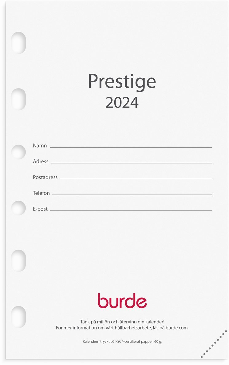Kalender 2024 Compact kalendersats Prestige 1