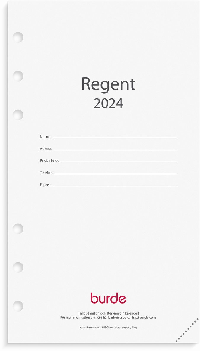 Kalender 2024 Regent kalendersats 1