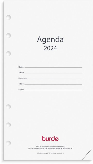 Kalender 2024 Regent kalendersats Agenda 1