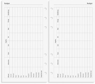 Systemkalender Regent konstläder svart 5