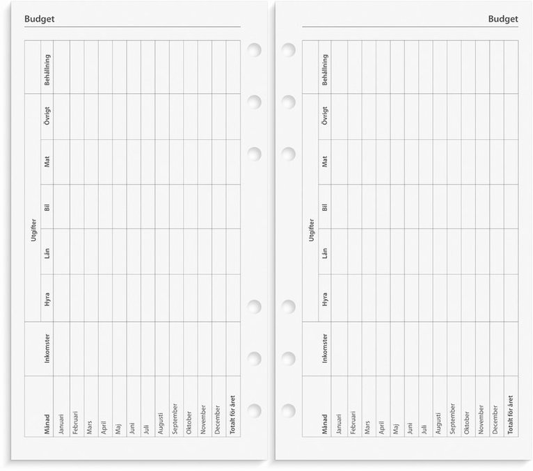 Systemkalender Regent konstläder svart 5