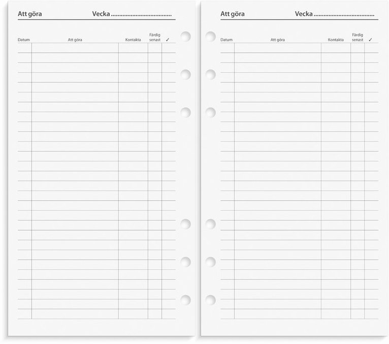 Systemkalender Regent konstläder svart, Övrigt