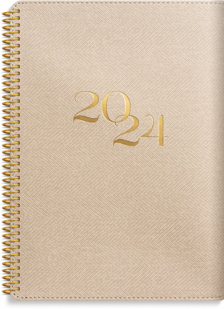 Kalender 2024 Stor Veckokalender Twist beige 1