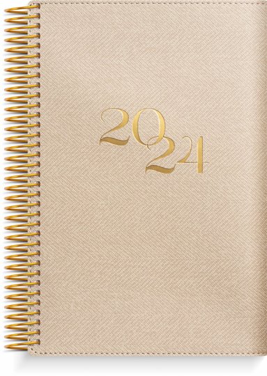 Kalender 2024 Dagbok Twist beige 1