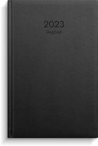 Kalender 2023 Dagbok konstläder svart