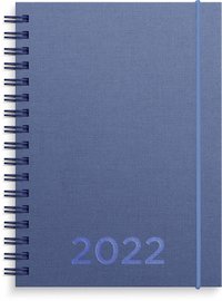 Kalender 2022 Senator A6 textil blå