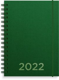 Kalender 2022 Senator A6 textil grön