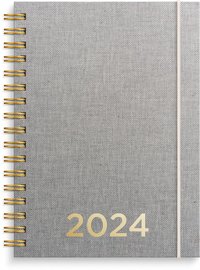 Kalender 2024 Senator A6 textil natur