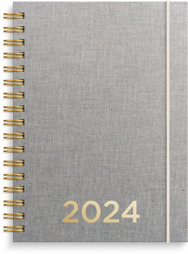 Kalender 2024 Senator A6 textil natur 1