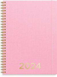 Kalender 2024 Senator A5 textil rosa