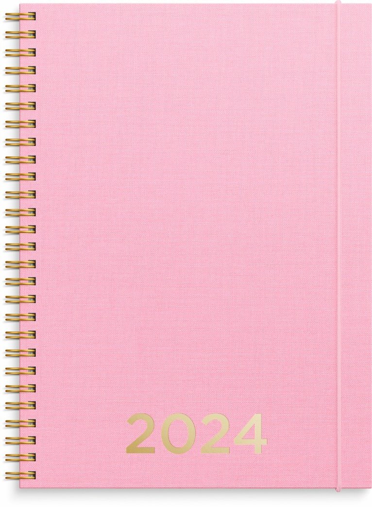 Kalender 2024 Senator A5 textil rosa 1