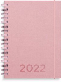 Kalender 2022 Senator A6 textil rosa