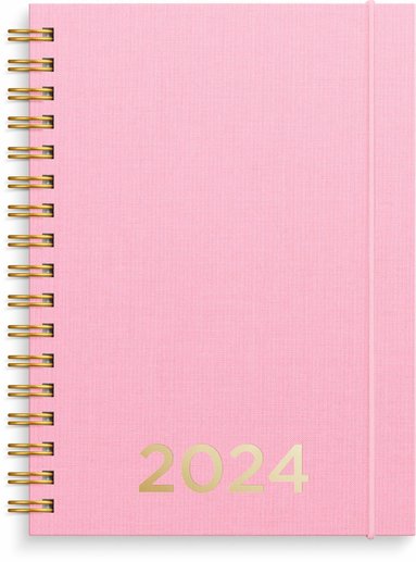 Kalender 2024 Senator A6 textil rosa 1