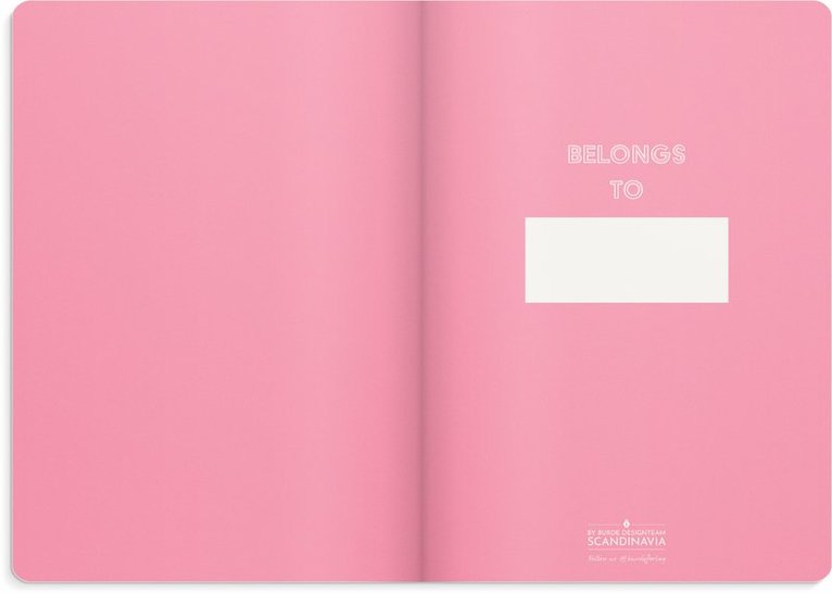 Anteckningsbok A5 Deluxe rosa, Övrigt