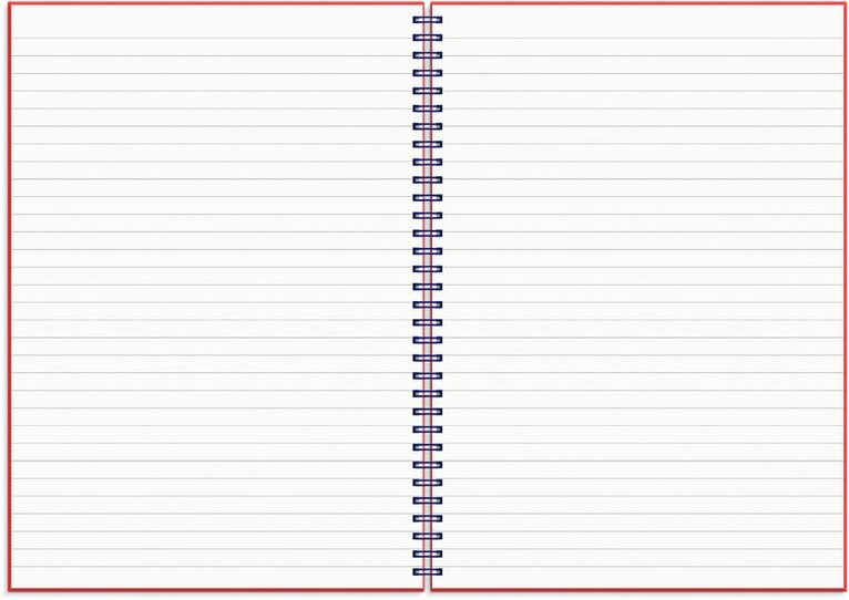 Anteckningsbok A4 wire-o linjerad Kapow, Övrigt