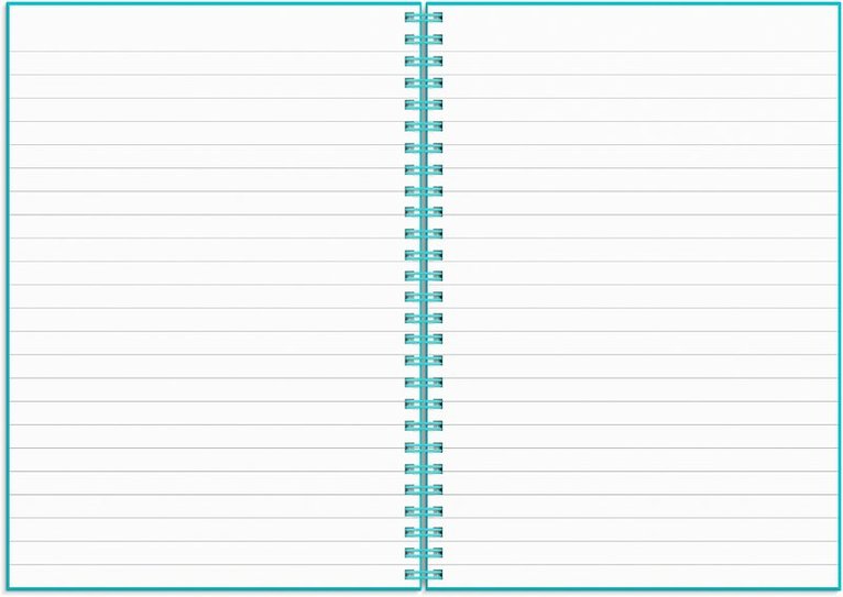 Anteckningsbok A5 wire-o linjerad turkos, Övrigt