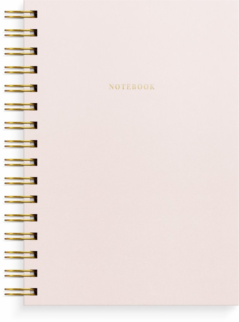 Anteckningsbok A5 linjerad "Notebook" ljusrosa, Övrigt