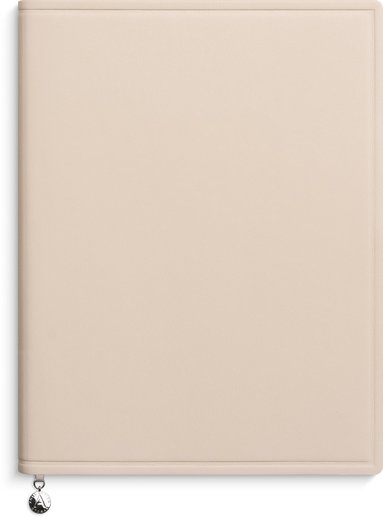 Anteckningsbok 19x25 linjerad soft beige 1