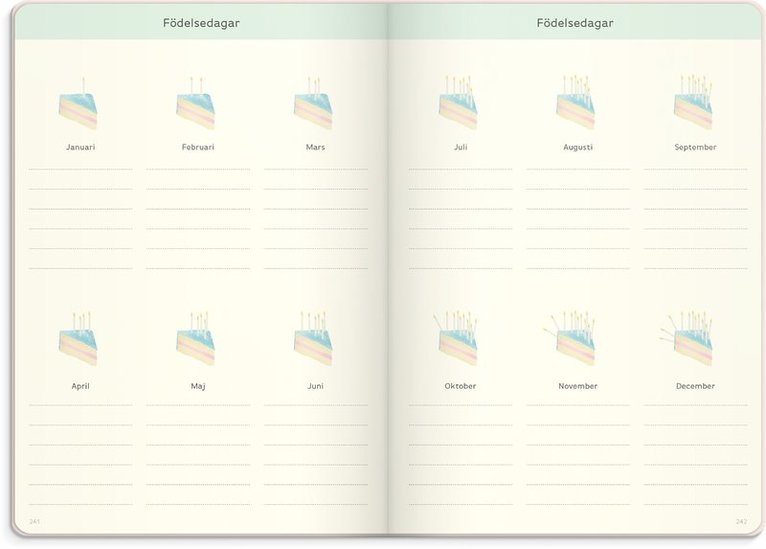 Kalender Dream and do beige, Övrigt