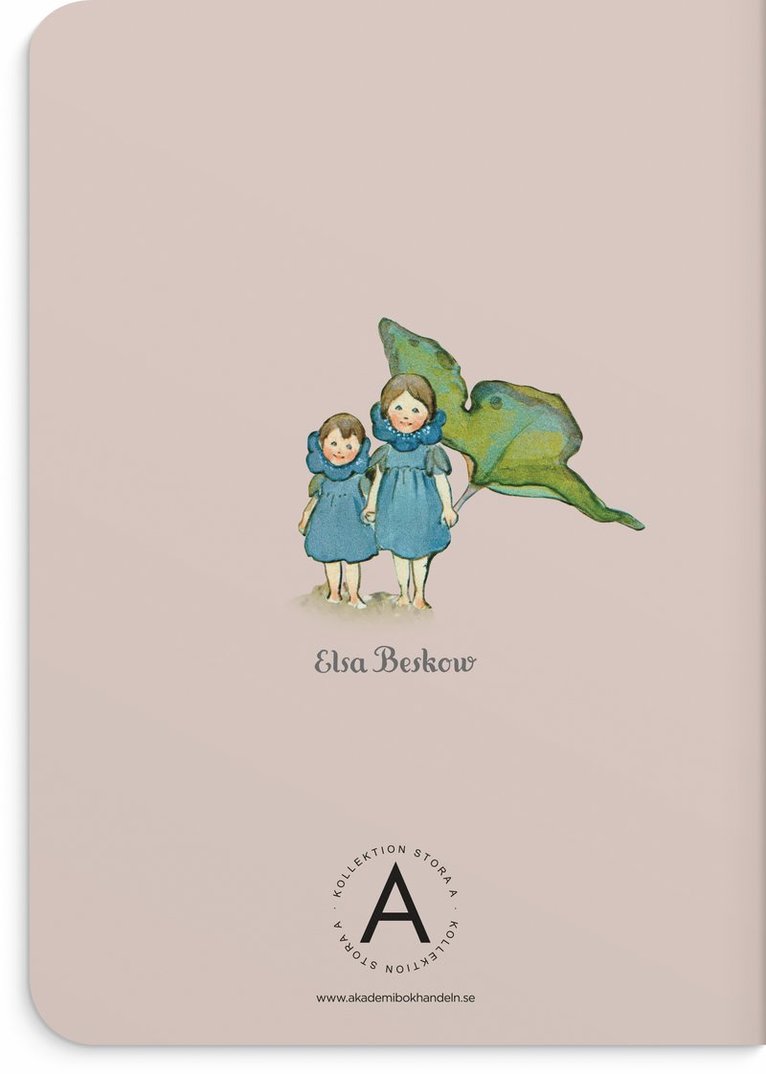 Skrivhäfte A5 Elsa Beskow Blåsippor och tussilago beige, Övrigt