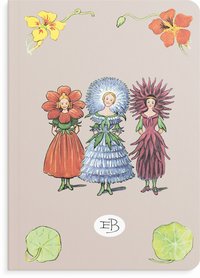 Anteckningsbok A5 Elsa Beskow Blomsterflickorna beige