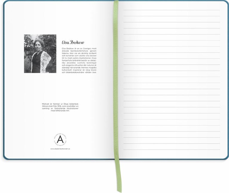 Anteckningsbok A5 Elsa Beskow Blåsippor och tussilago blå, Övrigt