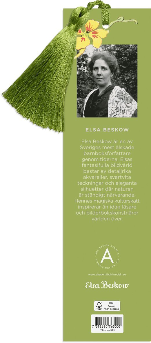 Bokmärke Elsa Beskow Blomsterflickorna, Övrigt