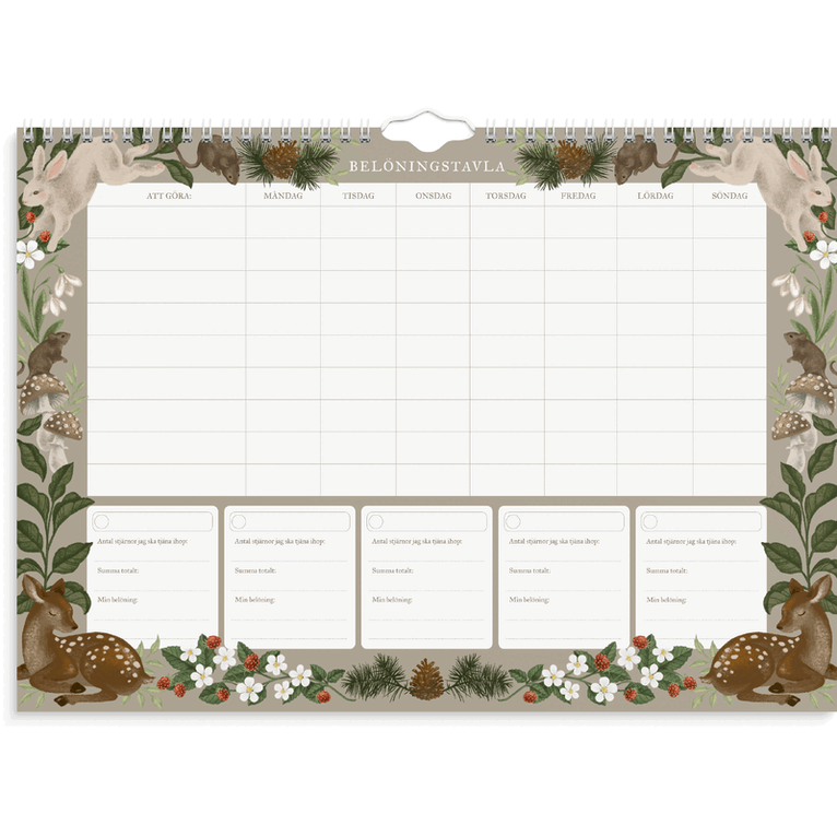 Belöningskalender Sagoskog odaterad, Övrigt