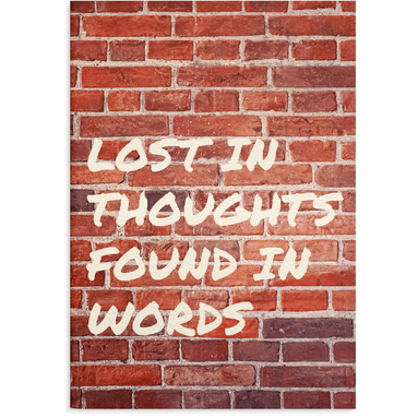 Anteckningsbok A5 linjerad Lost in thoughts, Övrigt