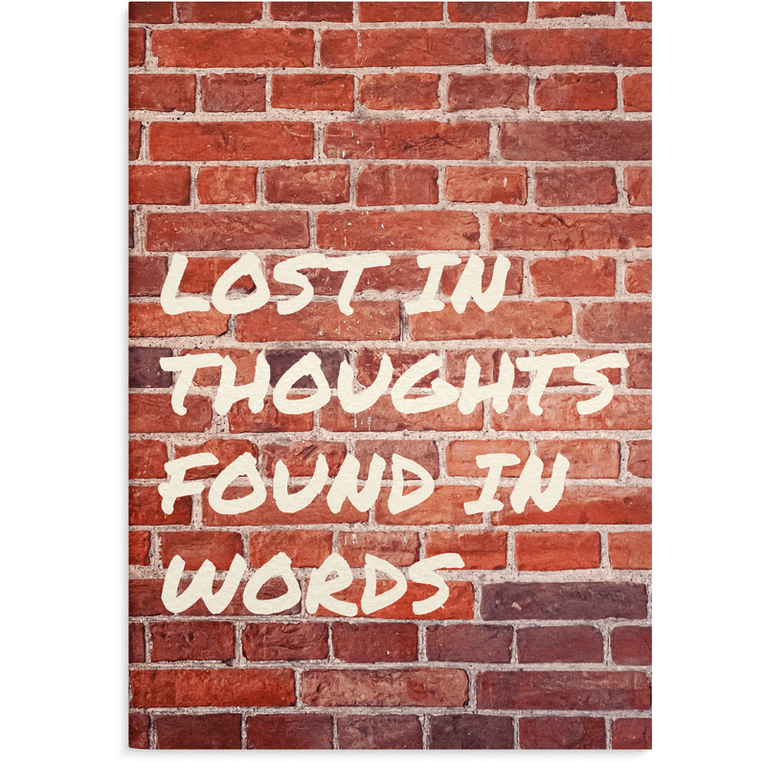 Anteckningsbok A5 linjerad Lost in thoughts, Övrigt