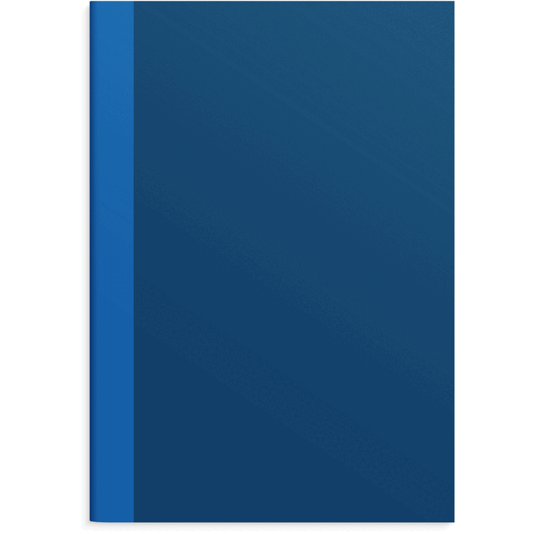 Skrivhäfte A4 linjerad marin/blå, Övrigt